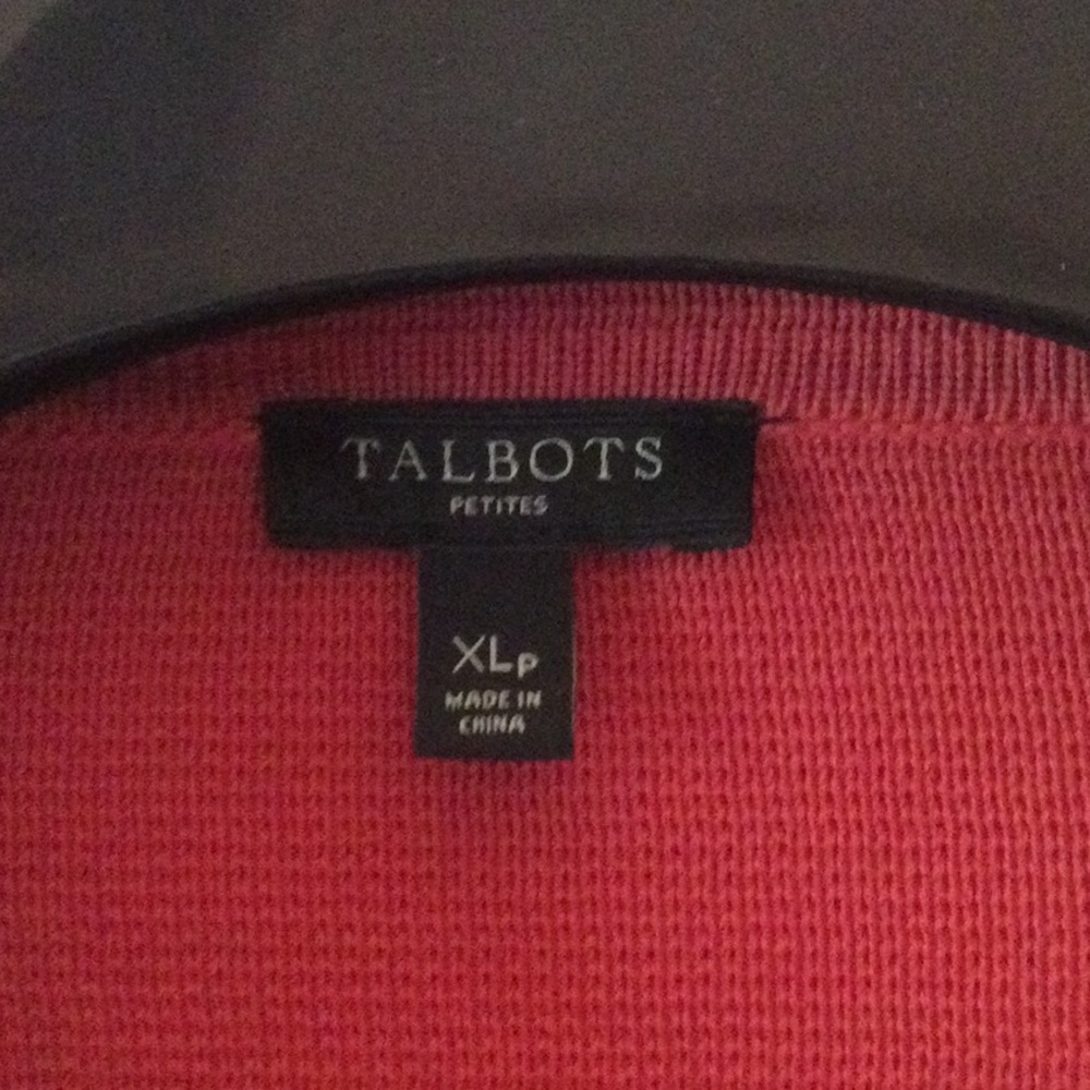 Talbots rose colored cardigan jacket. - Picture 2 of 4